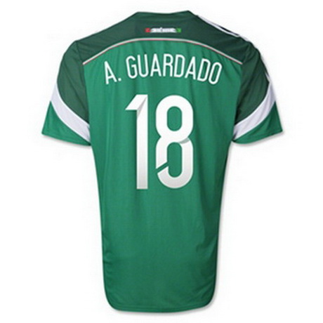 Camiseta A.GUARDADO del Mexico Primera 2014-2015 baratas