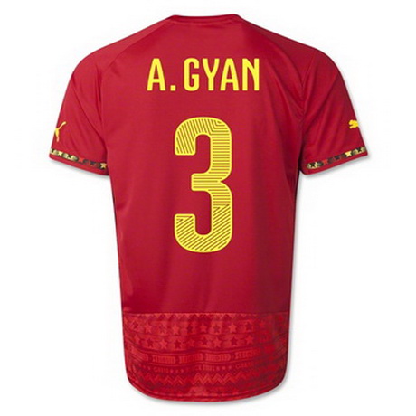 Camiseta A.GYAN del Ghana Segunda 2014-2015 baratas