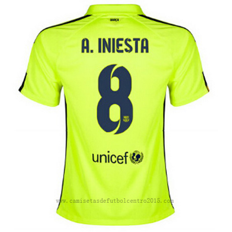 Camiseta A.Iniesta del Barcelona Mujer Tercera 2014-2015 baratas