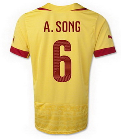 Camiseta A.Song del Camerun Segunda 2014-2015 baratas