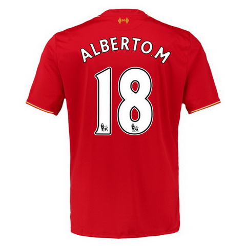 Camiseta ALBERTO M del Liverpool Primera 2015-2016 baratas