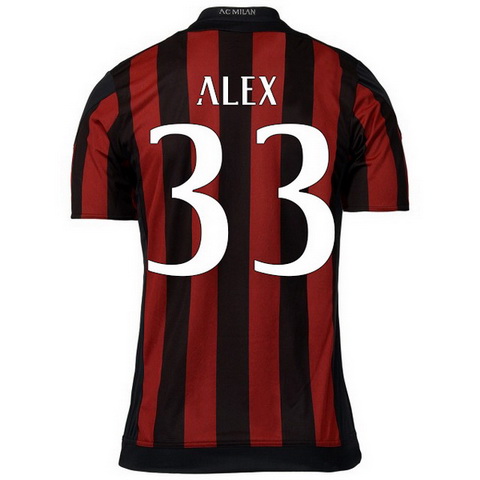 Camiseta ALEX del AC Milan Primera 2015-2016 baratas