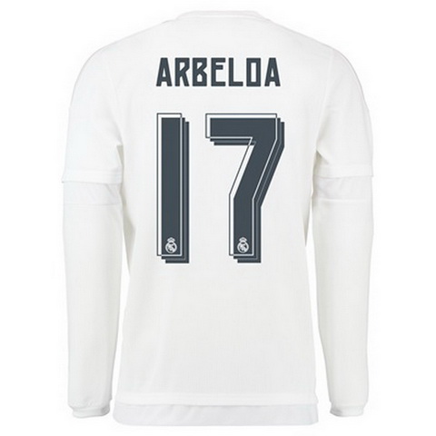 Camiseta ARBELOA del Real Madrid ML Primera 2015-2016 baratas