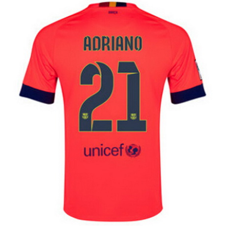 Camiseta Adriano del Barcelona Segunda 2014-2015 baratas