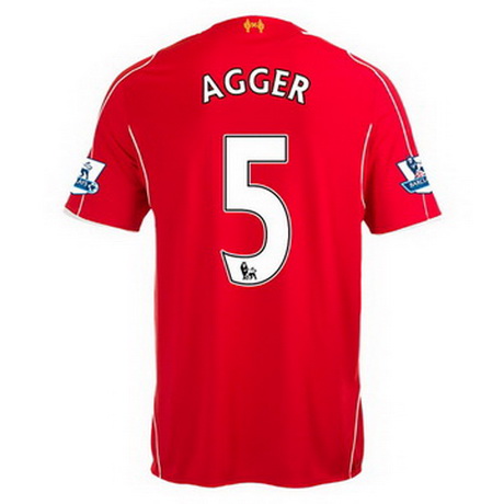 Camiseta Agger del Liverpool Primera 2014-2015 baratas