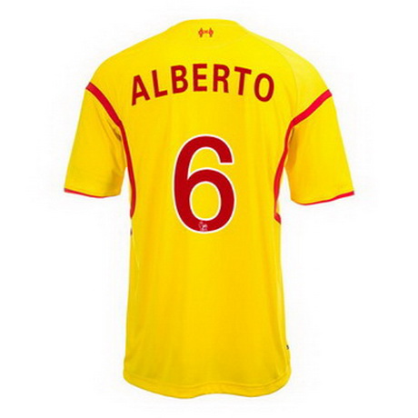 Camiseta Alberto del Liverpool Segunda 2014-2015 baratas