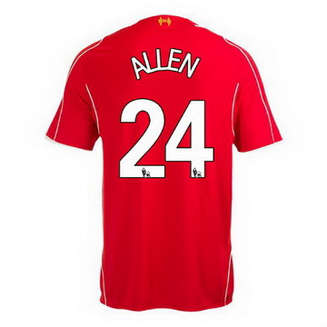 Camiseta Allen del Liverpool Primera 2014-2015 baratas
