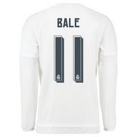 Camiseta BALE del Real Madrid ML Primera 2015-2016 baratas