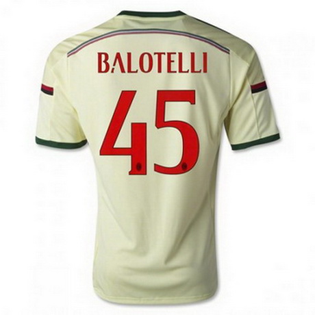 Camiseta BALOTELLI del AC Milan Tercera 2014-2015 baratas