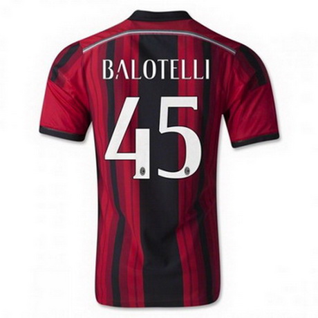Camiseta BALOTELLI del AC Milan Primera 2014-2015 baratas