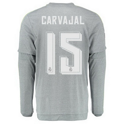 Camiseta CARVAJAL del Real Madrid ML Segunda 2015-2016 baratas