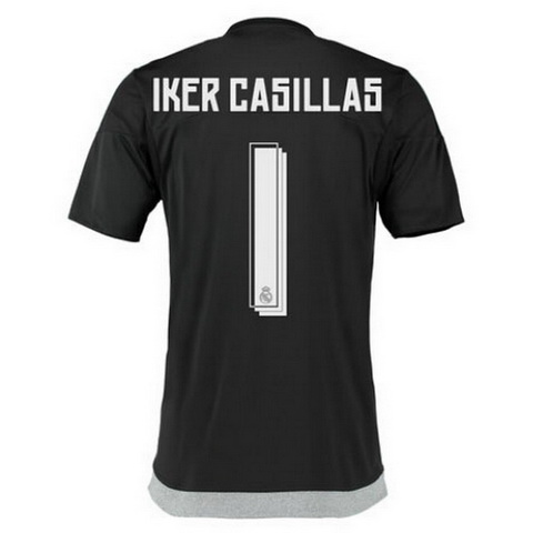 Camiseta CASILLAS del Real Madrid portero 2015-2016 negro