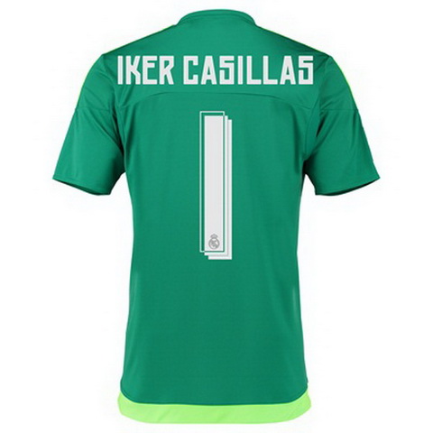 Camiseta CASILLAS del Real Madrid portero 2015-2016 verde