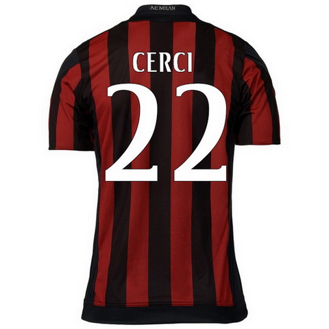 Camiseta CERCI del AC Milan Primera 2015-2016 baratas