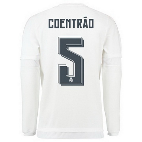 Camiseta COENTRAO del Real Madrid ML Primera 2015-2016 baratas