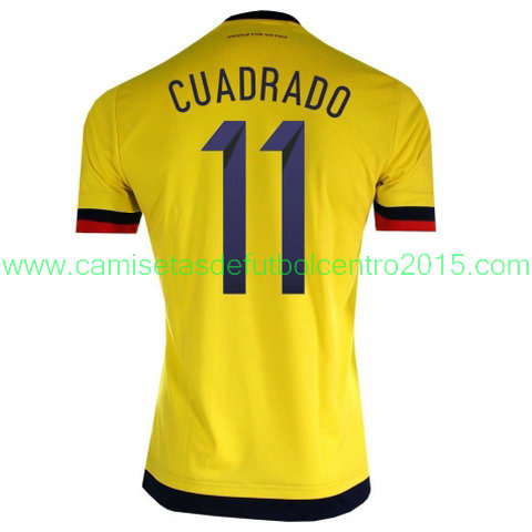 Camiseta CUADRADO del Colombia Primera 2015-2016 baratas