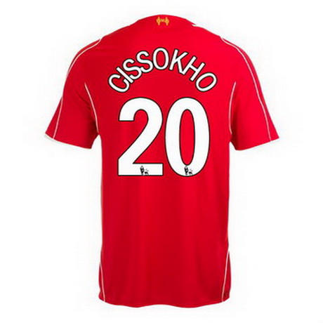 Camiseta Cissokho del Liverpool Primera 2014-2015 baratas