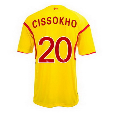 Camiseta Cissokho del Liverpool Segunda 2014-2015 baratas