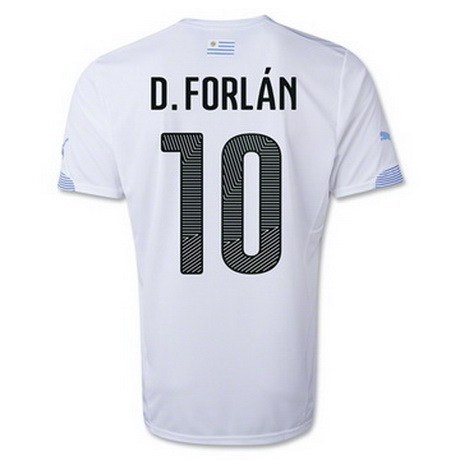 Camiseta D.FORLAN del Uruguay Segunda 2014-2015 baratas