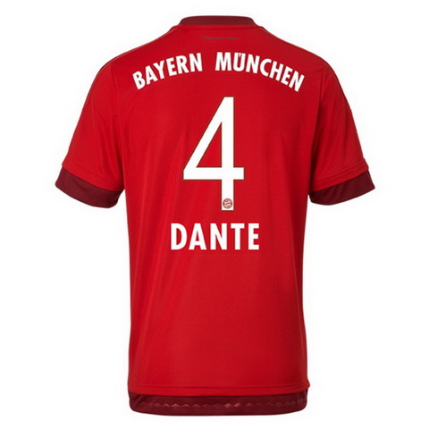 Camiseta DANTE del Bayern Munich Primera 2015-2016 baratas