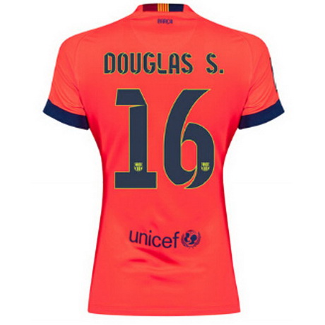Camiseta Douglas del Barcelona Mujer Segunda 2014-2015 baratas