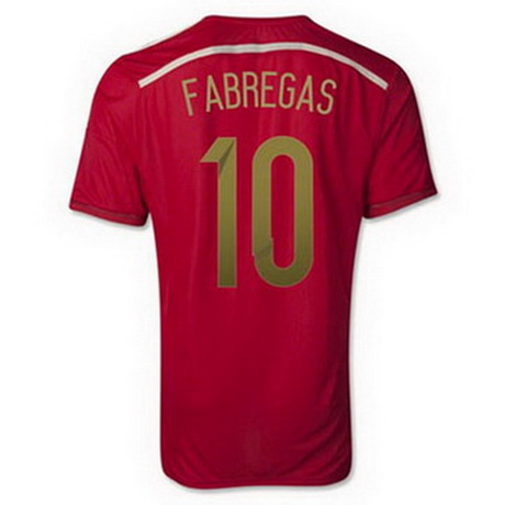 Camiseta Fabregas del Espana Primera 2014-2015 baratas