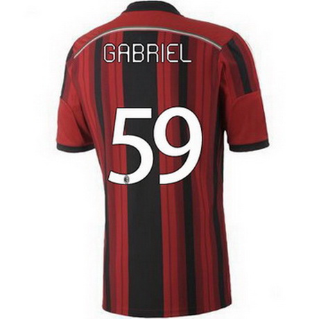 Camiseta Gabriel del AC Milan Primera 2014-2015 baratas