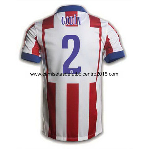 Camiseta Godin del Atletico de Madrid Primera 2014-2015 baratas