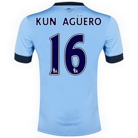 Camiseta Kun Aguero del Manchester City Primera 2014-2015 baratas