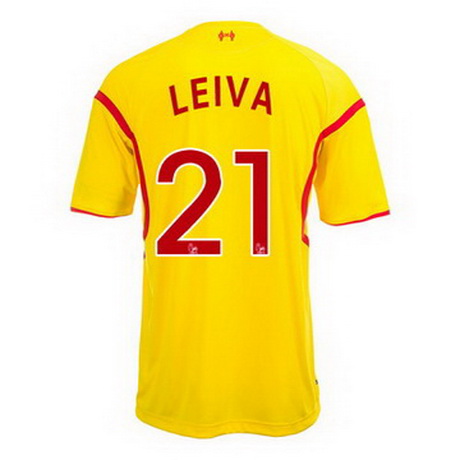 Camiseta Leiva del Liverpool Segunda 2014-2015 baratas