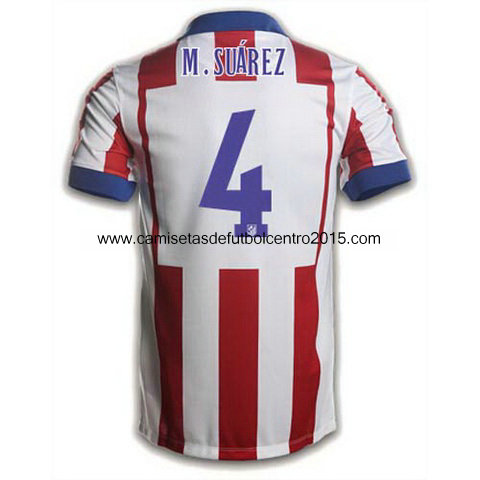 Camiseta M.Suarez del Atletico de Madrid Primera 2014-2015 baratas
