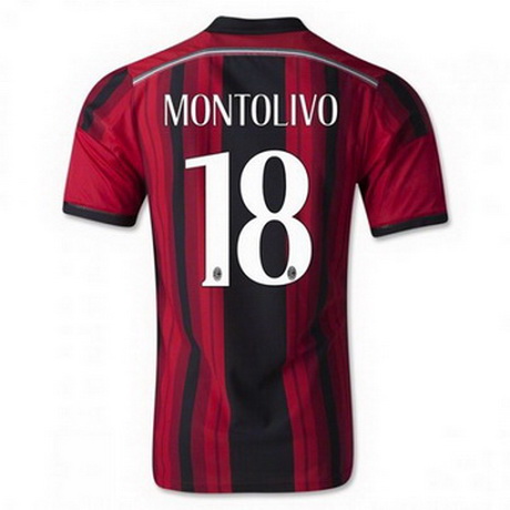 Camiseta MONTOLIVO del AC Milan Primera 2014-2015 baratas