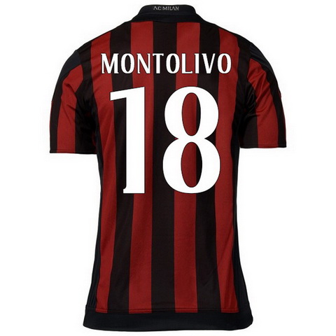 Camiseta MONTOLIVO del AC Milan Primera 2015-2016 baratas