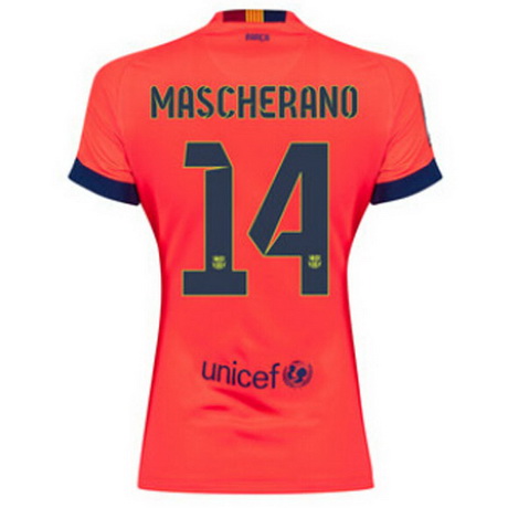 Camiseta Mascherano del Barcelona Mujer Segunda 2014-2015 baratas