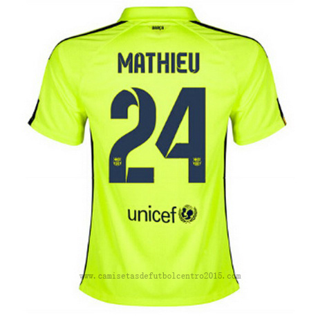 Camiseta Mathieu del Barcelona Mujer Tercera 2014-2015 baratas