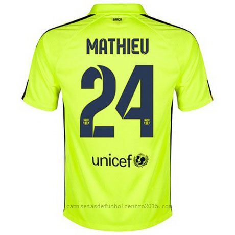 Camiseta Mathieu del Barcelona Tercera 2014-2015 baratas