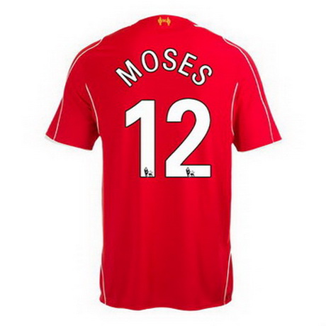 Camiseta Moses del Liverpool Primera 2014-2015 baratas
