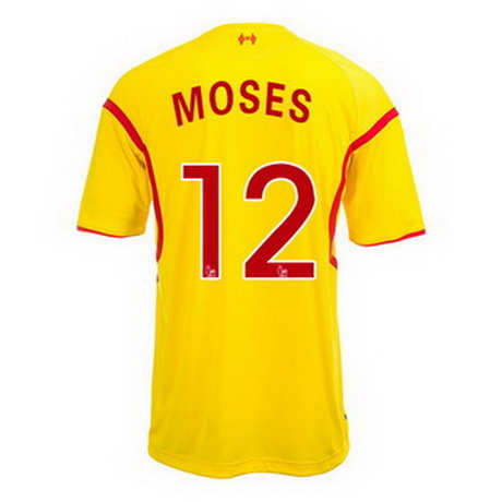 Camiseta Moses del Liverpool Segunda 2014-2015 baratas