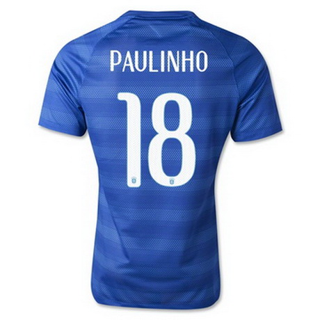 Camiseta PAULINHO del Brasil Segunda 2014-2015 baratas