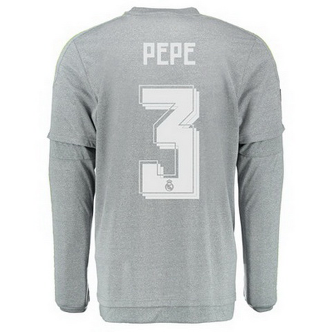 Camiseta PEPE del Real Madrid ML Segunda 2015-2016 baratas