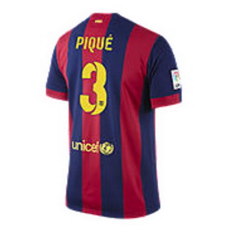 Camiseta PIQUE del Barcelona Primera 2014-2015 baratas