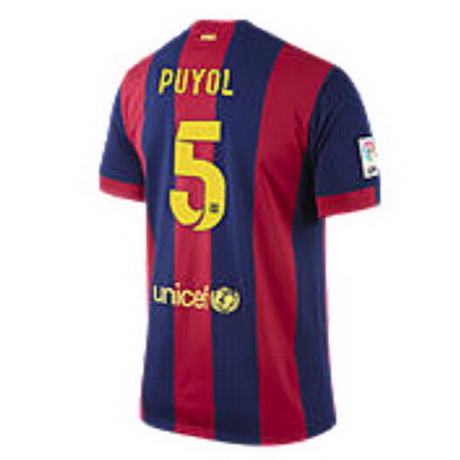 Camiseta PUYOL del Barcelona Primera 2014-2015 baratas