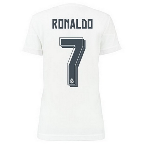 Camiseta RONALDO del Real Madrid Mujer Primera 2015-2016 baratas
