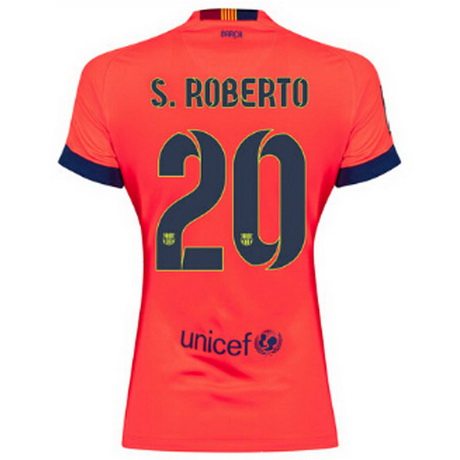 Camiseta Roberto del Barcelona Mujer Segunda 2014-2015 baratas