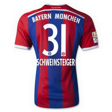 Camiseta SCHWEINSTEIGER del Bayern Munich Primera 2014-2015 baratas