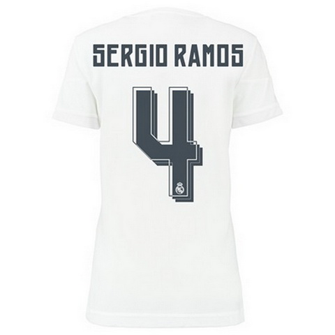 Camiseta SERGIO RAMOS del Real Madrid Mujer Primera 2015-2016 baratas