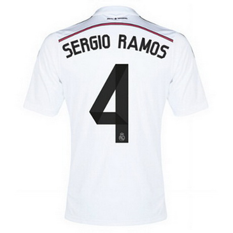 Camiseta SERGIO RAMOS del Real Madrid Primera 2014-2015 baratas