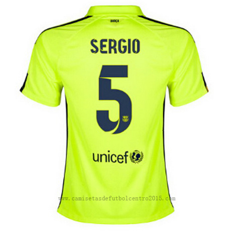Camiseta Sergio del Barcelona Mujer Tercera 2014-2015 baratas