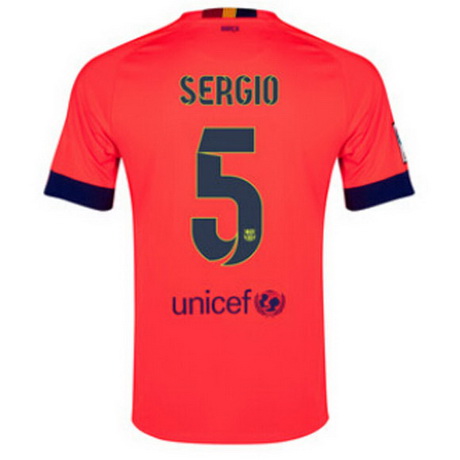 Camiseta Sergio del Barcelona Segunda 2014-2015 baratas