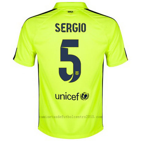 Camiseta Sergio del Barcelona Tercera 2014-2015 baratas